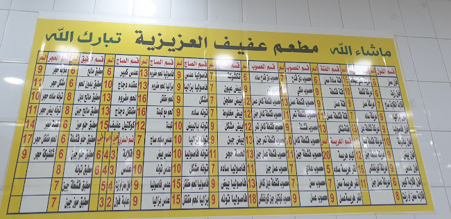 مطعم عفيف العزيزية - مكة