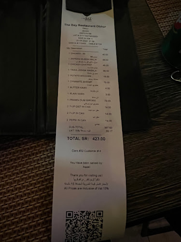 Comentarii opinii despre مطعم ذا باي الهندي