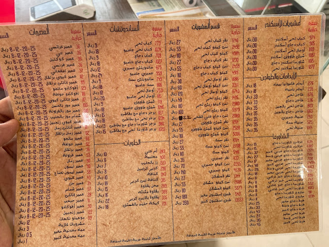 نكهة المشاوي ( مشويات وفطاير إسطنبول سابقا ) - الضيافة